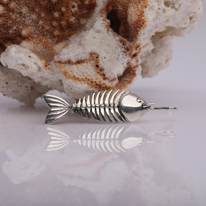 Fish Skeleton Pendant